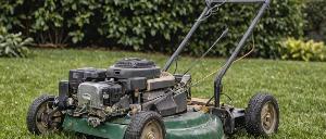 Professional lawn mowing equipment